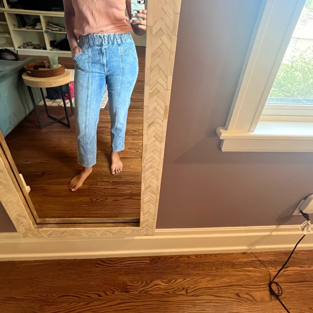MOTHER The Superior, Elastic Waist Tapered Jeans EUC SZ29